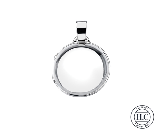 Picture of Sterling Silver H Curteis Round Plain Locket Pendant