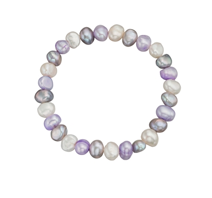 Picture of Multi Coloured Freshwater Pearl Cultured Bracelet