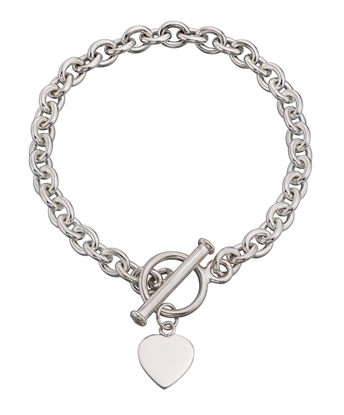 Picture of Heart Charm Toggle Bracelet