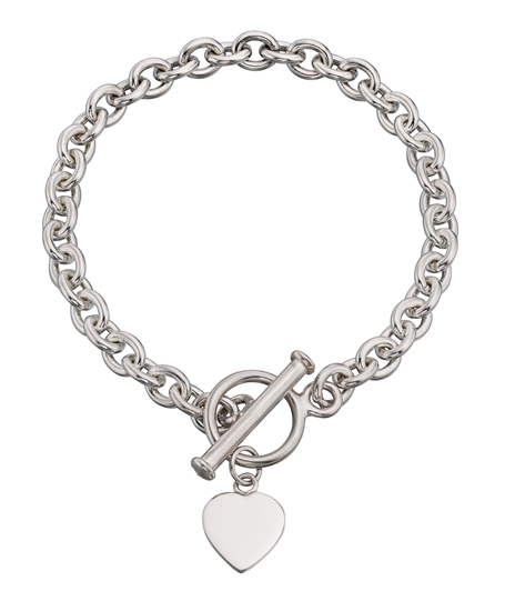 Picture of Heart Charm Toggle Bracelet