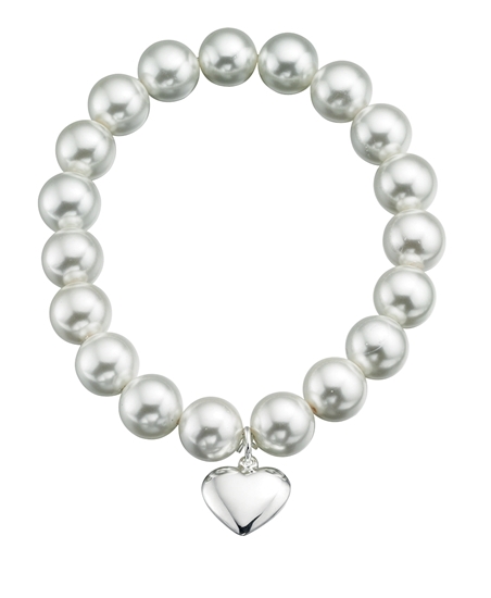 White stretch store bracelet