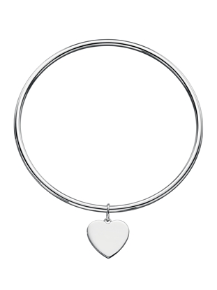 Picture of Bangle With Plain 15Mm Heart Tag