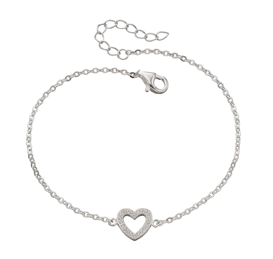 Picture of Cz Pave Heart Bracelet