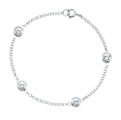 Picture of Clear CZ Rubover 5Mm Bracelet
