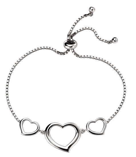 Picture of Triple Open Heart Toggle Bracelet