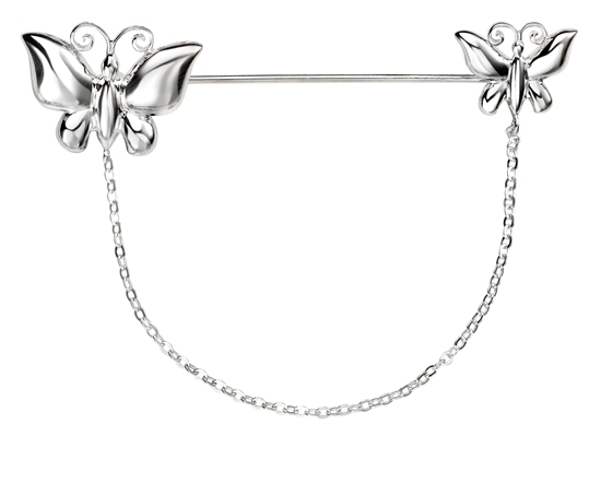 Picture of Butterfly Brooch With Chain