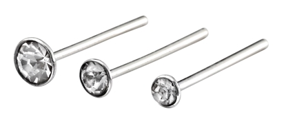 Picture of Set Of 6 Crystal Nose Studs