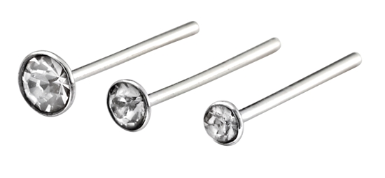 Picture of Set Of 6 Crystal Nose Studs