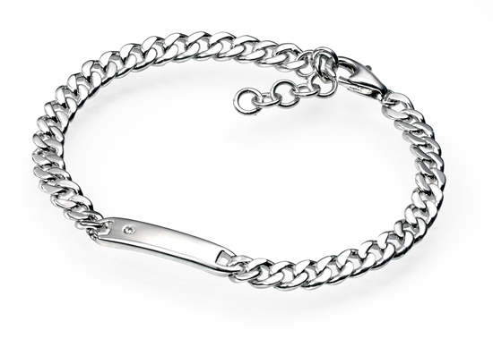 Picture of D For Diamond Plain ID Bracelet