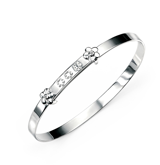 D For Diamond Flower Bracelet