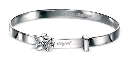 Picture of D For Diamond Angel Baby Bangle