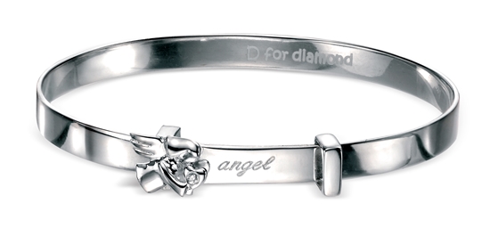 Picture of D For Diamond Angel Baby Bangle