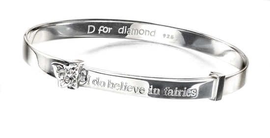 Picture of D For Diamond I Do Believe In Fairies Bangle