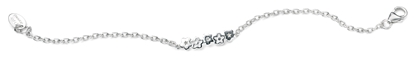 Picture of D For Diamond White Enamel Flower Bracelet