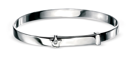 Picture of D For Diamond Star Baby Bangle