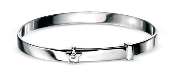 Picture of D For Diamond Star Baby Bangle