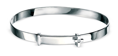 Picture of D For Diamond Cross Baby Bangle