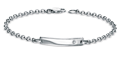 Picture of D For Diamond Plain ID Bracelet