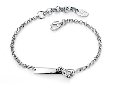 Picture of D For Diamond Bow ID Bracelet