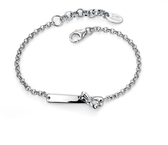 Picture of D For Diamond Bow ID Bracelet