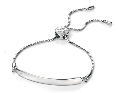 Picture of D For Diamond Chain ID Bracelet