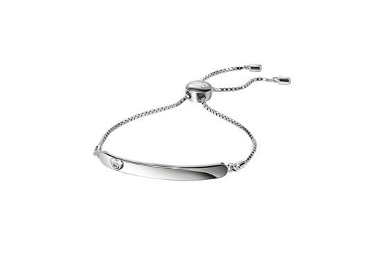 Picture of D4D ID Chain Bracelet With Diamond Heart