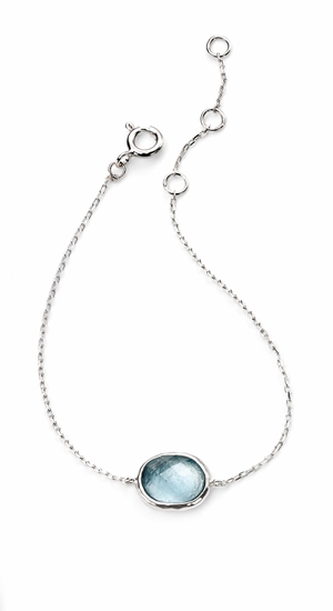 Picture of Silver Bracelet With Blue Glass
