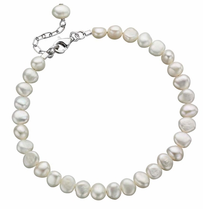 Picture of White Freshwater Single Row Bracelet