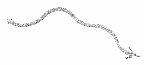 Picture of Clear CZ Square Tennis 19Cm Bracelet