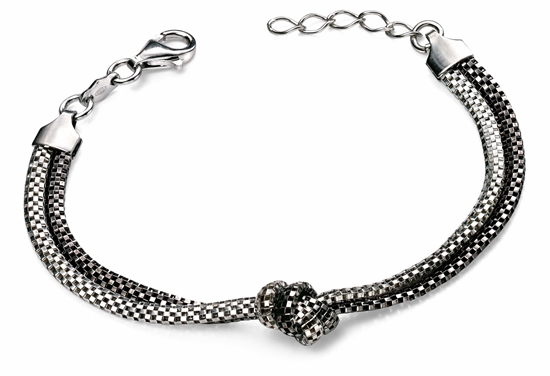 Picture of Silver 2 Tone Knot Bracelet