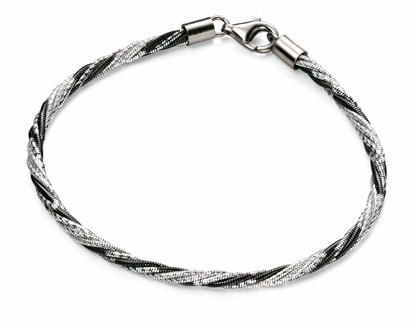 Picture of Silver And Ruthenium Twist Bracelet
