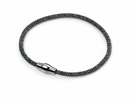 Picture of Ruthenium Diamond Bead Chain Bracelet