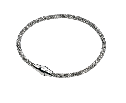 Picture of Rhodium Plate Diamond Bead Chain Necklace