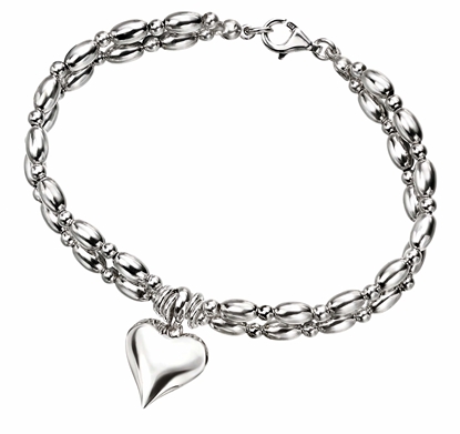 Picture of Heart With Jumpring 19Cm Bracelet