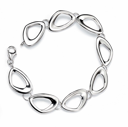 Picture of Cut Out Pebble Shape Link 19Cm Bracelet