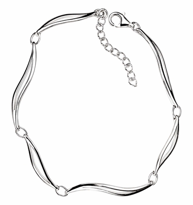 Picture of Linked Leaves 18+3Cm Bracelet