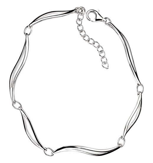 Picture of Linked Leaves 18+3Cm Bracelet