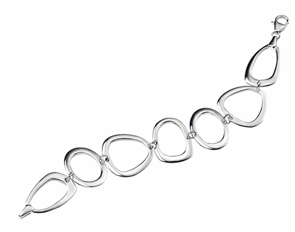Picture of Large Oval, Triangle And Round Open Link Bracelet
