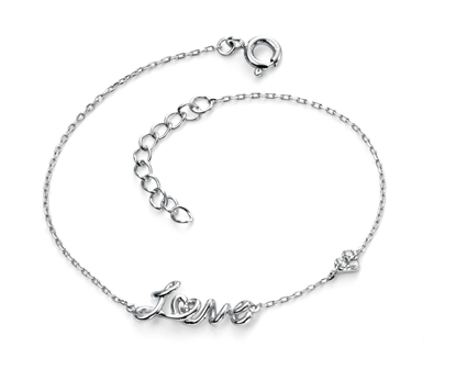 Picture of Rhodium Plated Love Bracelet