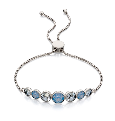 Picture of Air Blue Opal And Denim Blue Swarovski Bracelet
