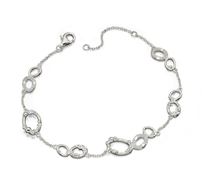 Picture of Silver Oval Granulation Bracelet