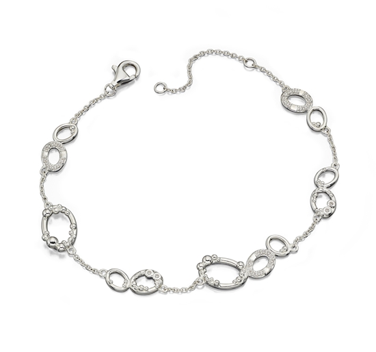 Picture of Silver Oval Granulation Bracelet