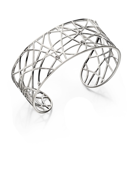Picture of Air Open Work Stone Set Bangle