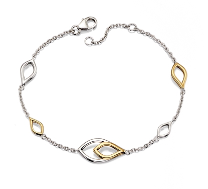 Picture of Flame Drop Bracelet Mix Colour Metal