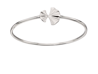 Picture of Silver Plated Ginkgo Leaf Bangle
