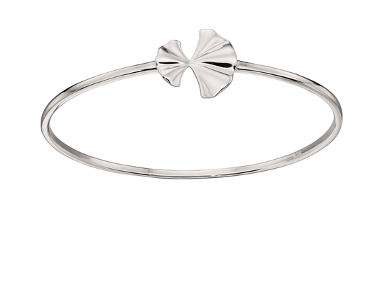 Picture of Silver Plated Ginkgo Leaf Bangle