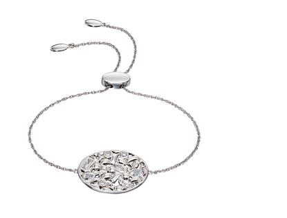 Picture of Silver Contrast Shape Oval Toggle Bracelet