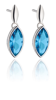 Picture of Marquise Created Nano Crystal Drop Earrings