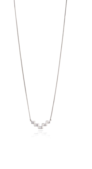 Picture of Bar Necklace With Cubic Zirconia