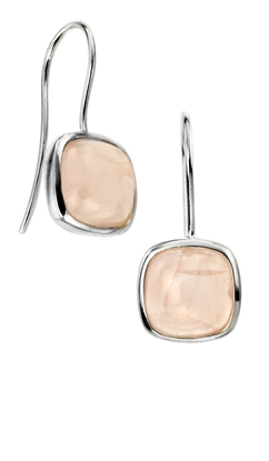 Picture of Rose Quartz Cabochon Earrings